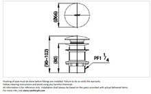 Load image into Gallery viewer, Cotto Push Type Pop up non-overflow CT665N(HM)
