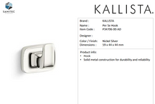 Load image into Gallery viewer, Kallista Per Se hook nickel silver P34706-00-AD
