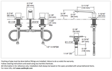 Load image into Gallery viewer, Kallista Per Se Sink faucet, low spout, black crystal knob Polished Gold P24705-GF-24K
