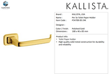 Load image into Gallery viewer, Kallista Per Se toilet paper holder Polished Gold P34708-00-24K
