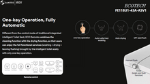 Load image into Gallery viewer, WDI Ecotech intelligent toilet with manual flush FE118U1-43A-ASV1
