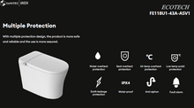 Load image into Gallery viewer, WDI Ecotech intelligent toilet with manual flush FE118U1-43A-ASV1
