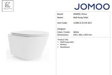 Load image into Gallery viewer, JOMOO wall hung toilet 11484-0-2/11P-I011
