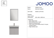 Load image into Gallery viewer, JOMOO wall hung vanity unit warm grey XA2021-127H-I011
