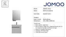 Load image into Gallery viewer, JOMOO wall hung vanity unit mocha brown XA2043-12KI-1
