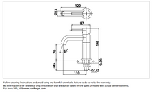 Load image into Gallery viewer, Cotto single lever basin faucet CT1198A1N#BL(HM)
