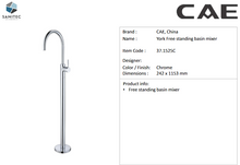 Load image into Gallery viewer, CAE  York free standing basin mixer Chrome 37.1525C
