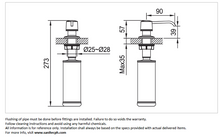 Load image into Gallery viewer, CAE recessed liquid soap dispenser 63.06701
