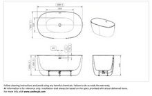 Load image into Gallery viewer, Jomoo tub oval acrylic 160x75x60cm YC07616-1A01-1
