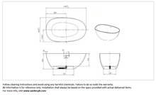 Load image into Gallery viewer, Jomoo tub oval artificial stone 170x86x88cm YC23617-1A01-1
