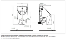 Load image into Gallery viewer, JOMOO touchless wall hung urinal PJ13057-1-2A/41K-1
