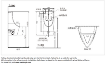 Load image into Gallery viewer, JOMOO touchless wall hung urinal rear inlet PJ13085-1-1M/41K-1
