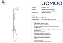 Load image into Gallery viewer, JOMOO Shower System w/ Mixer Spout Chrome X36046-484/1B-1
