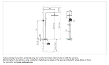 Load image into Gallery viewer, JOMOO Shower System w/ Mixer Spout Chrome X36046-484/1B-1
