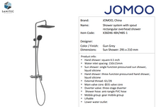 Load image into Gallery viewer, JOMOO Shower System w/ Mixer Spout Gun Metal X36046-484/HBS-1
