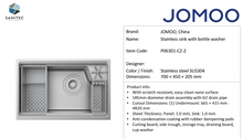 Load image into Gallery viewer, JOMOO Kitchen Sink with bottle washer Stainless P06301-CZ-2
