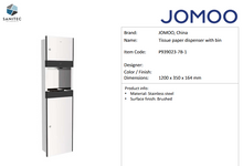 Load image into Gallery viewer, JOMOO tissue paper dispenser with bin P939023-7B-1
