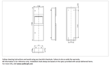 Load image into Gallery viewer, JOMOO tissue paper dispenser with bin P939023-7B-1
