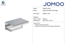 Load image into Gallery viewer, JOMOO Single Roll Holder with ledge Chrome 9301817-1B-1
