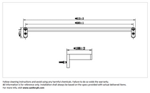 Load image into Gallery viewer, JOMOO Double Towel Bar Chrome 9302209-1B-1
