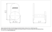 Load image into Gallery viewer, JOMOO Single Hook Gun Metal 9301801-1B3-1
