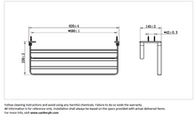Load image into Gallery viewer, JOMOO Towel Rack Foldable Gun Metal 9301812-HBS-1
