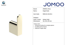 Load image into Gallery viewer, JOMOO Single Hook Amber Gold 93051G1-EB-I011
