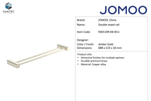 Load image into Gallery viewer, JOMOO Double Towel Rail Amber Gold 9305109-EB-I011
