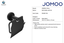 Load image into Gallery viewer, JOMOO Roll Holder with Lid Matt Black 935007-PB-1
