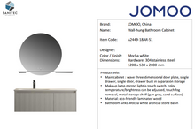 Load image into Gallery viewer, JOMOO wall hung vanity unit mocha white A2449-18AR-I011

