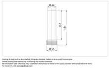 Load image into Gallery viewer, WDI flush pipe with seal sleeve K9503PGL1+30689-2
