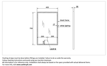 Load image into Gallery viewer, Queenswood  wall mirror w/ LED 700x400mm MDO-4070J

