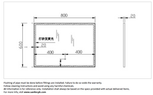 Load image into Gallery viewer, Queenswood wall mirror w/LED 800x600x35mm VRN-8060J
