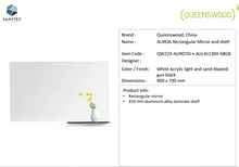 Load image into Gallery viewer, Queenswood Aurora mirror with light  900x700 QW223-AU9070J
