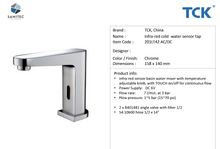 Load image into Gallery viewer, TCK sensor faucet 230V AC 201LT42 AC/DC
