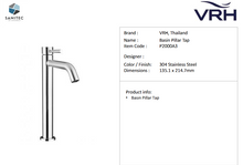 Load image into Gallery viewer, VRH Marathon basin pillar tap (cold) P2000A3
