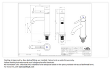 Load image into Gallery viewer, VRH Marathon basin pillar tap (cold) P2000A3
