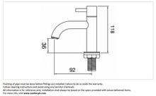 Load image into Gallery viewer, VRH Bonny basin pillar tap B2000K3
