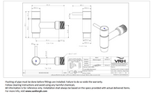 Load image into Gallery viewer, VRH Bonny wall valve C7120K2
