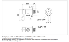 Load image into Gallery viewer, VRH Bonny wall tap B3120K5
