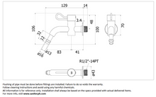 Load image into Gallery viewer, VRH Pocket wall tap B7120K18
