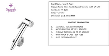Load image into Gallery viewer, Sparsh Pearl bidet w/hose &amp; holder hero chrome HF-1261

