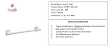 Load image into Gallery viewer, Sparsh Pearl towel rail 24" ptmt BA-407
