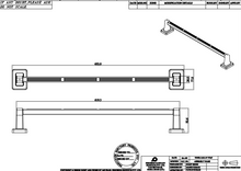 Load image into Gallery viewer, Sparsh Pearl towel rail 24" ptmt BA-407
