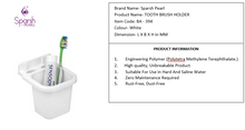 Load image into Gallery viewer, Sparsh Pearl tooth brush holder ptmt white BA-394
