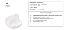 Load image into Gallery viewer, Sparsh Pearl soap dish oval ptmt white/ivory BA-391
