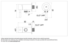 Load image into Gallery viewer, VRH Pocket wall single shower faucet HFESP-3120G8
