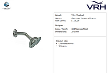 Load image into Gallery viewer, VRH overhead shower 4" with arm S112CDS
