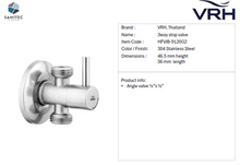 Load image into Gallery viewer, VRH 3-way stop valve w/ the cover plate HFVJB-9120G2
