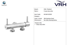 Load image into Gallery viewer, VRH 3-way stop valve w/ the cover plate HFVJB-9120G3
